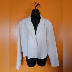 Wild Fable Off White Blazer & Pant Set New Business Casual